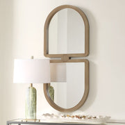 Uttermost Jacques Modern Art Deco Antiqued Gold Framed Mirror