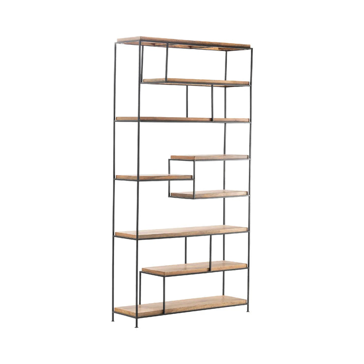 Crestview Collection Ellington Light Brown Wood Etagere