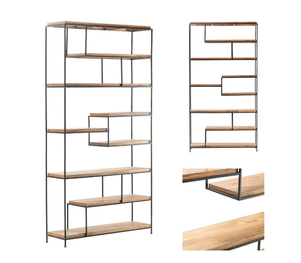 Crestview Collection Ellington Light Brown Wood Etagere