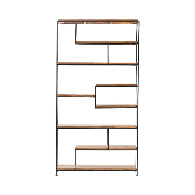 Crestview Collection Ellington Light Brown Wood Etagere