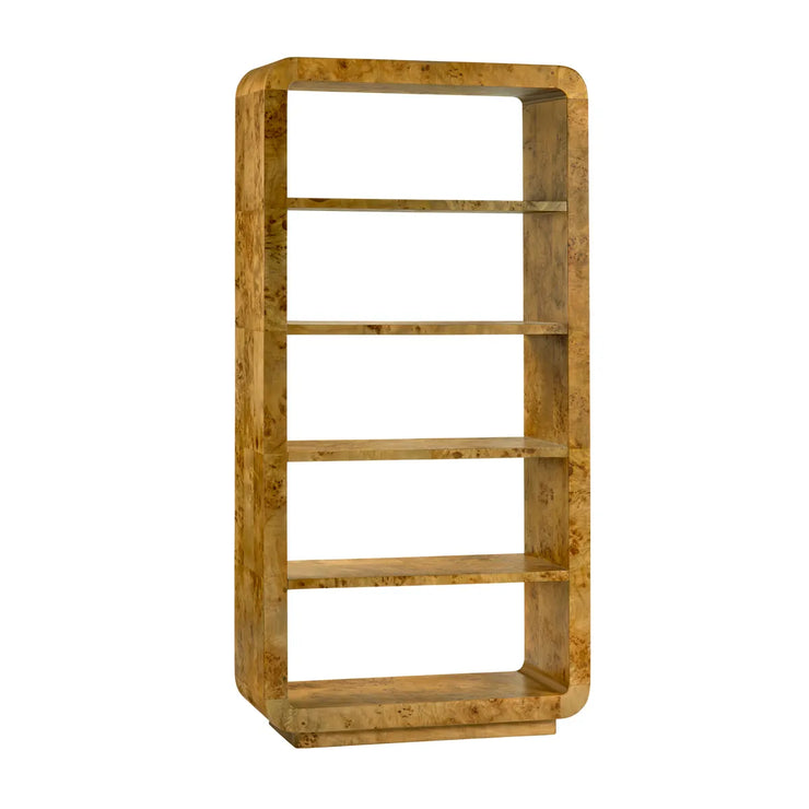 Crestview Collection Richmond Mappa Burl Wood Etagere