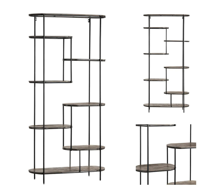 Crestview Collection Henderson Mango Wood Etagere