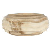 Uttermost Waveform Handcrafted Suar Wood Sculptural Bowl