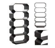 Crestview Collection Halston Dark Brown Modern Etagere