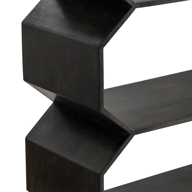 Crestview Collection Halston Dark Brown Modern Etagere