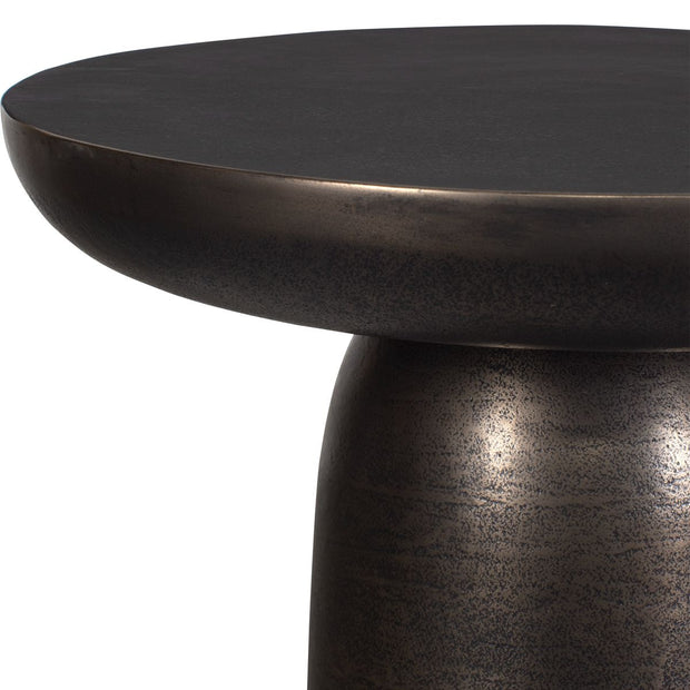 Uttermost Joppa Golden Dark Bronze Round Accent Table ~ Indoor And Outdoor Use