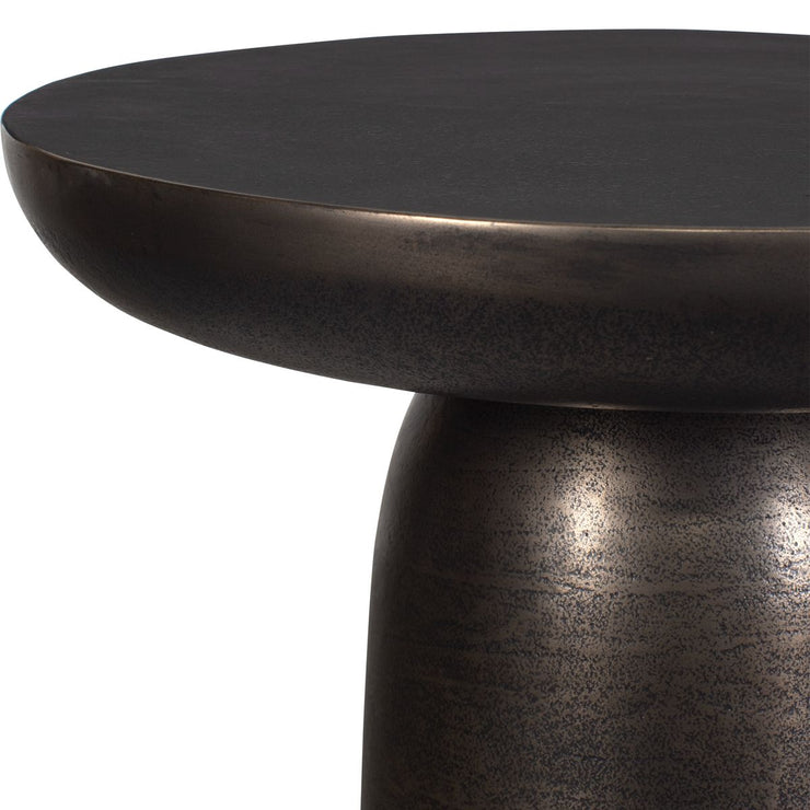 Uttermost Joppa Golden Dark Bronze Round Accent Table ~ Indoor And Outdoor Use