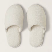Barefoot Dreams CozyChic Spa Slippers ~ Size M 7/8 ~ Cream