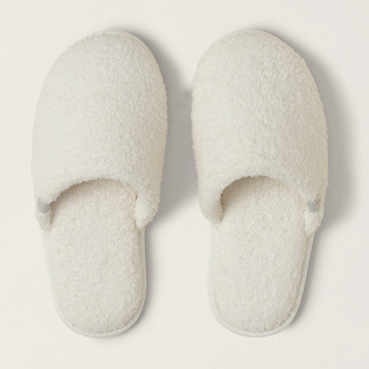 Barefoot Dreams CozyChic Spa Slippers ~ Size M 7/8 ~ Cream