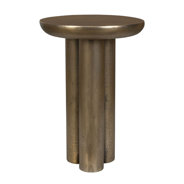 Uttermost Thorp Antiqued Brass Accent Table ~ Indoor And Outdoor Use