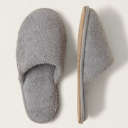 Barefoot Dreams CozyChic Spa Slippers ~ Size M 7/8 ~ Dove Gray