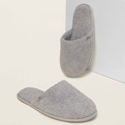 Barefoot Dreams CozyChic Spa Slippers ~ Size M 7/8 ~ Dove Gray