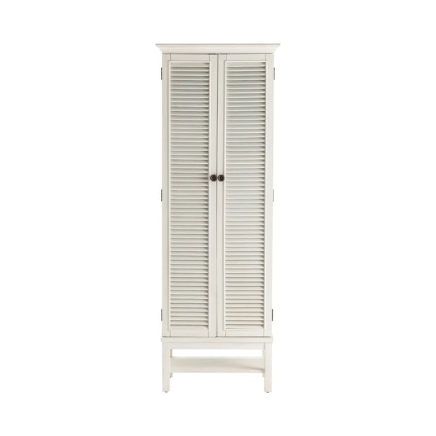 Crestview Collection Magnolia White Tall Cabinet