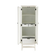 Crestview Collection Magnolia White Tall Cabinet