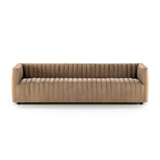 Four Hands Augustine Channeled Sofa 97” ~ Palermo Drift Top Grain Leather