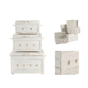 Crestview Collection Seaside White Shell Trunks