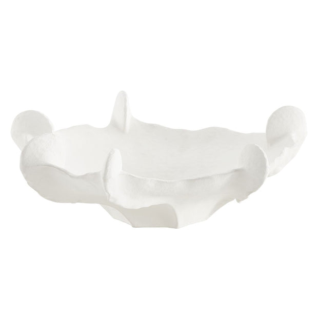 Uttermost Coral Mirage Matte White Ceramic Bowl ~ Indoor And Outdoor Use