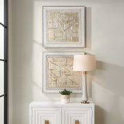 Uttermost Unpredictable Set of 2 Hand Painted Canvases