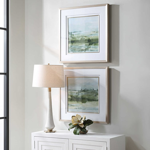 Uttermost Soft Sage Set of 2 Framed Prints