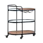 Crestview Collection Jaxon Mango Wood Bar Cart