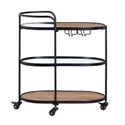Crestview Collection Jaxon Mango Wood Bar Cart