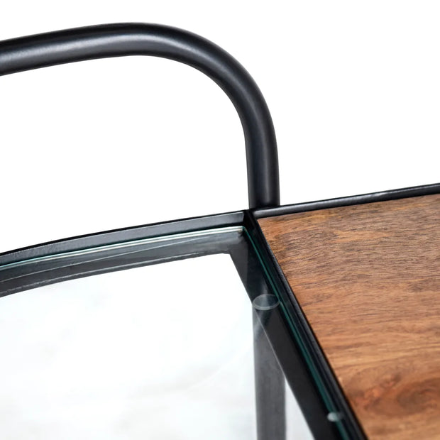 Crestview Collection Jaxon Mango Wood Bar Cart