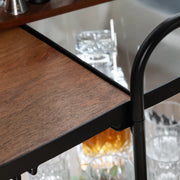 Crestview Collection Jaxon Mango Wood Bar Cart