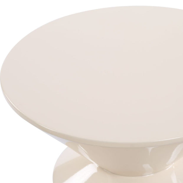 Uttermost Lyford Cream High Gloss Lacquer Accent Table
