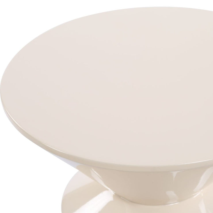 Uttermost Lyford Cream High Gloss Lacquer Accent Table