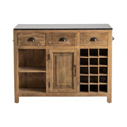 Crestview Collection Bengal Manor Weathered Mango Wood Island
