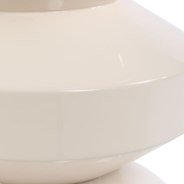 Uttermost Lyford Cream High Gloss Lacquer Accent Table