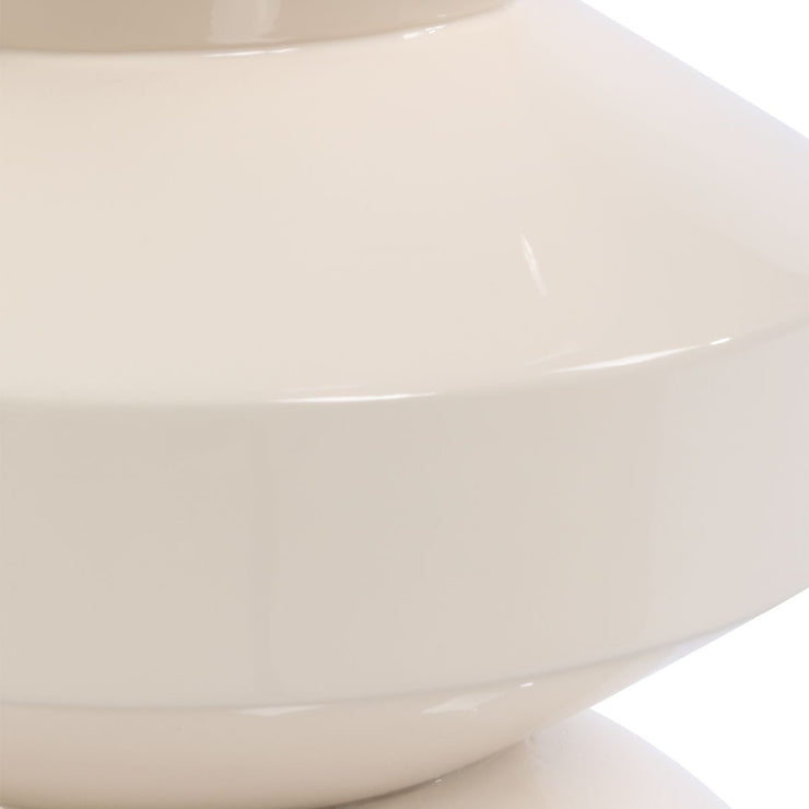Uttermost Lyford Cream High Gloss Lacquer Accent Table