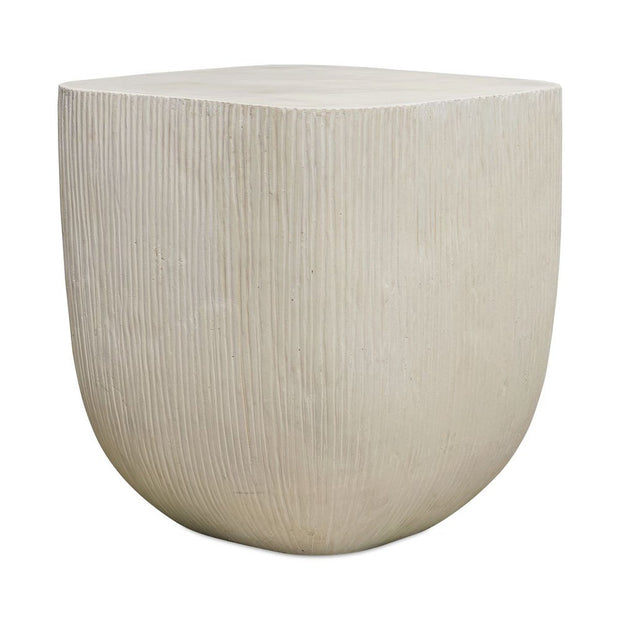 Uttermost Alma Limestone Outdoor Side Table