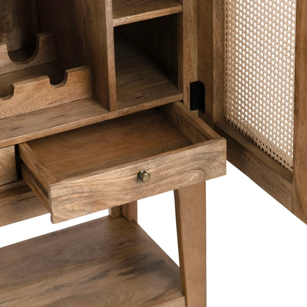 Crestview Collection Biscayne Mango Wood Bar Cabinet