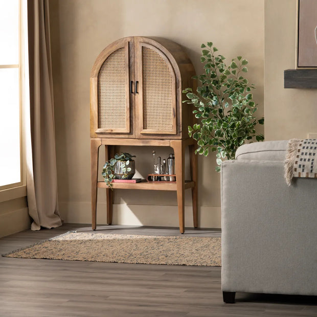 Crestview Collection Biscayne Mango Wood Bar Cabinet