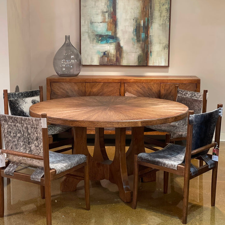 Casa Bonita Modern Rustic Fairmont Golden Brown Dining Table