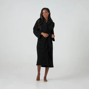 Kashwere Ultra Plush Black Basket Weave Robe