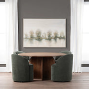 Crestview Collection Braxton Stained Natural Dining Table