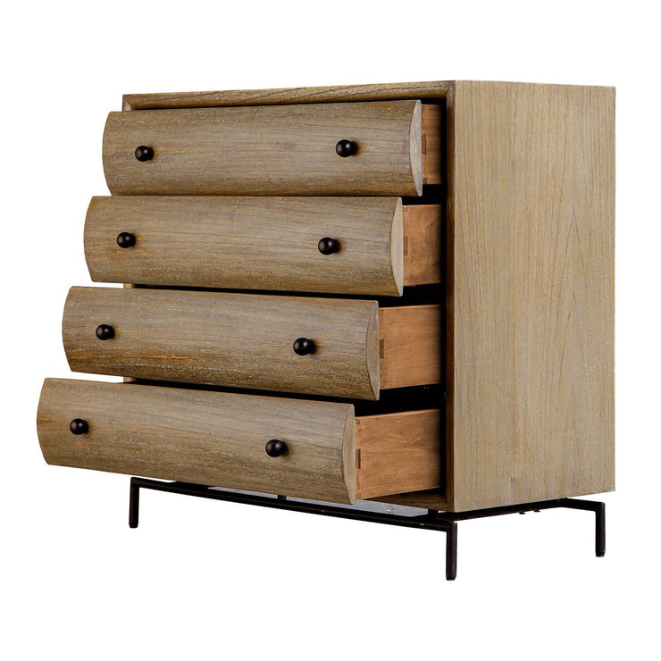 Uttermost Millard Mindi Natural Wood 4 Drawer Chest