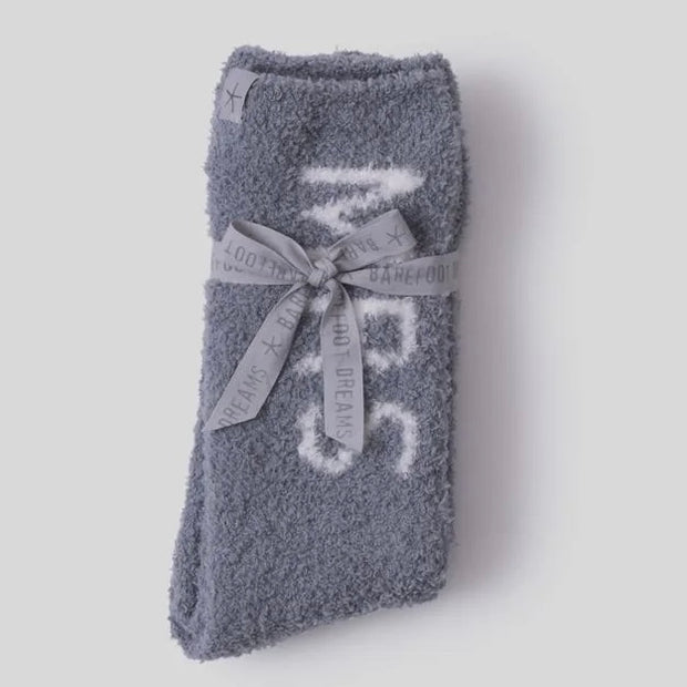 Barefoot Dreams CozyChic Mrs Socks ~ Moonbeam and Pearl