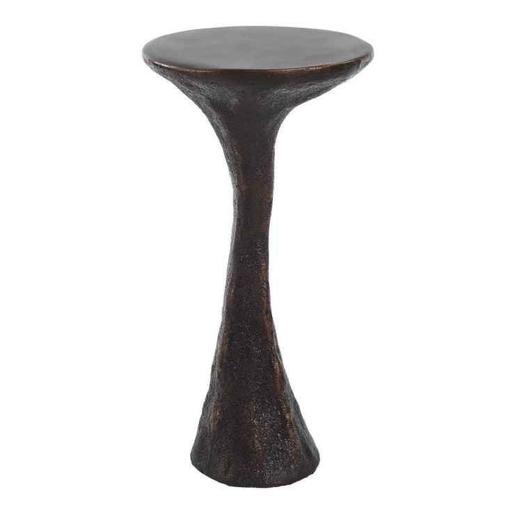 Uttermost Milan Black Concrete Drink Table ~ Indoor and Outdoor Use