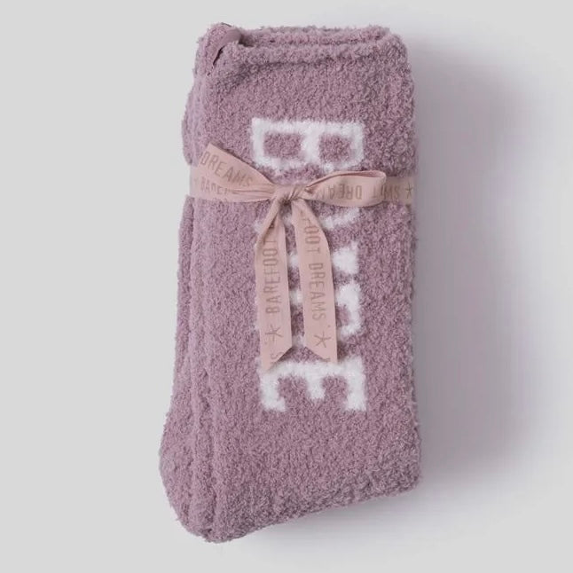 Barefoot Dreams CozyChic Bridal 2 Pair Sock Set ~ Teaberry and Pearl