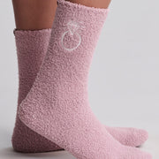 Barefoot Dreams CozyChic Bridal 2 Pair Sock Set ~ Teaberry and Pearl
