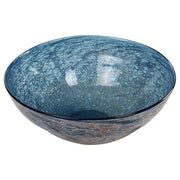 Uttermost Genovesa Aqua Blown Glass Textured Bowl