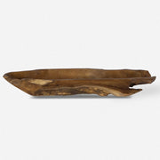 Uttermost Teak Leaf Natural Handcrafted Wood Bowl