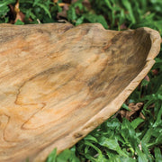 Uttermost Teak Leaf Natural Handcrafted Wood Bowl