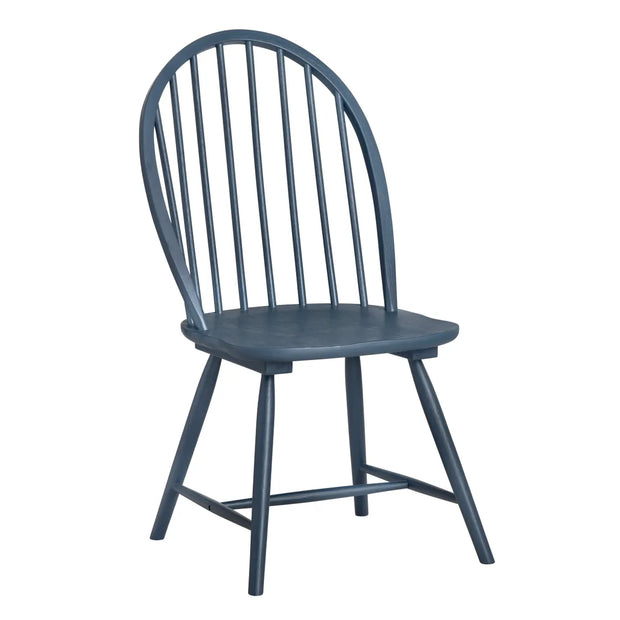 Crestview Collection Parker Painted Blue Dining Chair