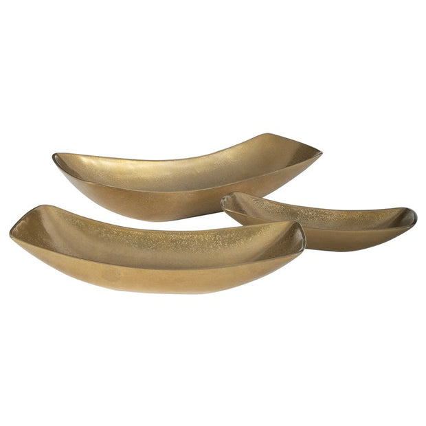 Uttermost Anas Textured Antique Brass  Set of 3 Bowls