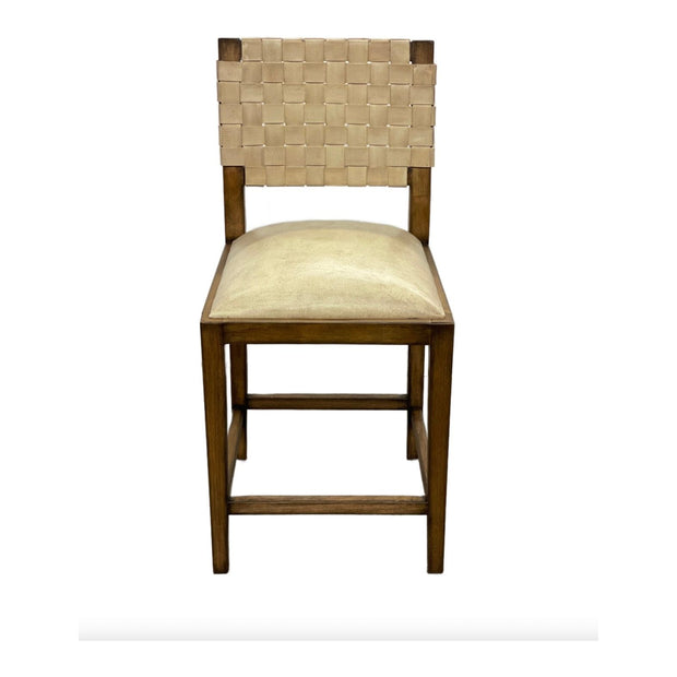 Casa Bonita Modern Rustic Paracas Counter Stool With Back
