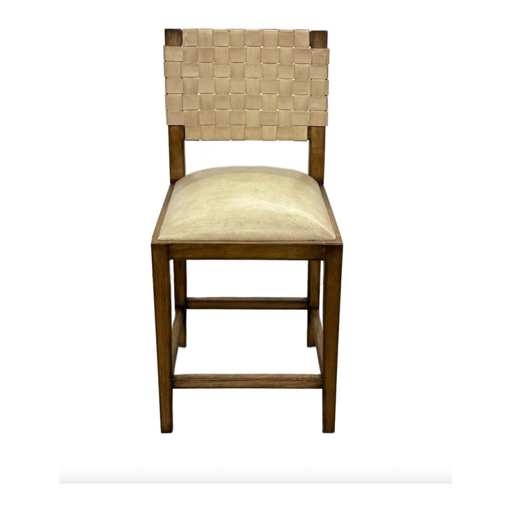 Casa Bonita Modern Rustic Paracas Counter Stool With Back